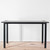 Elite Matrix Desk 1330 x 620mm Laurenti Wenge Top and black Graphite Frame - Re-Lived