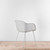 Muuto Fiber Arm Chair - Grey / 4 Leg Tube Base | Re-Lived