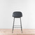 Muuto Fiber Counter Stool - Black Seat Shell with Black Base| Re-Lived