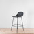 Muuto Fiber Counter Stool - Black Seat Shell with Black Base| Re-Lived