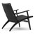 Carl Hansen CH25 Lounge Chair in Painted Black Oak
