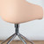 HAY AAC 220 Pale Peach Swivel Chair, Polished Base with Upholstered Seat Pad| Re-Lived
