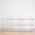 HAY Woody Shelving Unit Low, Soaped Oak Frame with Clear Glass Shelves - Re-Lived