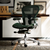 Herman Miller Aeron Executive Size B Jasper Office Chair at a desk