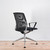 Vitra Meda Black Mesh Meeting Chair with Polished Base - Re-Lived