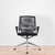 Vitra Meda Black Mesh Meeting Chair with Polished Base - Re-Lived