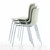 A stack of Vitra HAL RE Tube Stacking Chairs against a white background