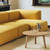 HAY Bella Coffee Table next to a sofa