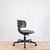 Vitra Rookie Blue Grey Melange Fabric with Deep Black Base & Frame - Re-Lived