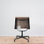 Vitra EA 101 Chair Brown Leather with Deep Black Frame and Base - Re-Lived