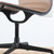 Vitra EA 101 Chair Brown Leather with Deep Black Frame and Base - Re-Lived