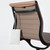 Vitra EA 101 Chair Brown Leather with Deep Black Frame and Base - Re-Lived