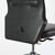 Vitra AC4 Black Leather with NO Arms Office Chair - Re-Lived