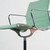 Vitra Eames EA 104 Hopsak Green / Ivory Fabric with Arms & Polished Base Chair - Re-Lived