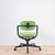 Vitra Allstar Office Chair in Green Grass / Forest Hopsak Fabric with Deep Black Base & Frame - Re-Lived
