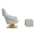 Vitra Bascule High Back Lounge Chair with bench