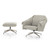 Vitra Bascule Low Back Lounge Chair with Ottoman