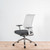 Vitra ID Mesh Soft Grey Frame and Back with Arms Office Chair - Re-Lived