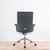 Vitra ID Trim Black Leather Seat / Asphalt Leather Back with Height Adjustable Arms Office Chair - Re-Lived