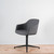 Vitra Softshell Armchair with 4 Star Base in Plano Dark Grey Fabric - Re-Lived