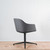 Vitra Softshell Armchair with 4 Star Base in Dumet Grey Melange Fabric - Re-Lived