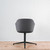 Vitra Softshell Armchair with 4 Star Base in Dumet Grey Melange Fabric - Re-Lived