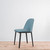 Vitra Softshell Side Chair with 4 Leg Base in Aura Blue Fabric - Re-Lived