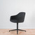 Vitra Softshell Armchair with 4 Star Base in Laser Dark Grey Fabric - Re-Lived