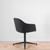 Vitra Softshell Armchair with 4 Star Base in Laser Dark Grey Fabric - Re-Lived