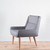 NaughtOne Hush Low Lounge Chair, Oak Legs with Maharam Metaphor Crossroad Upholstery | Re-Lived