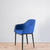 Vitra Softshell Armchair with 4 Leg Base in Aura Royal Blue Fabric - Re-Lived