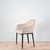 Vitra Softshell Armchair with 4 Leg Base in Mello Papyrus Fabric - Re-Lived