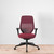 Vitra ACX Mesh Dark Red Office Chair with Adjustable Arms - Re-Lived
