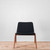 NaughtOne Viv Lounge Chair, Walnut Frame with Remix Black Upholstery | Re-Lived