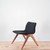 NaughtOne Viv Lounge Chair, Walnut Frame with Remix Black Upholstery | Re-Lived