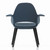 Vitra Eames Organic Chair in blue against a white background