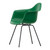 Vitra Eames DAX Plastic Armchair emerald white sweep