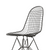 A close up of a Vitra Eames DKR Wire Chair in Basic Dark against a white background