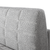 Close up of a Herman Miller Tuxedo Sofa against a white background