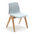 NaughtOne Viv Wood Frame Dining Chair against a white background