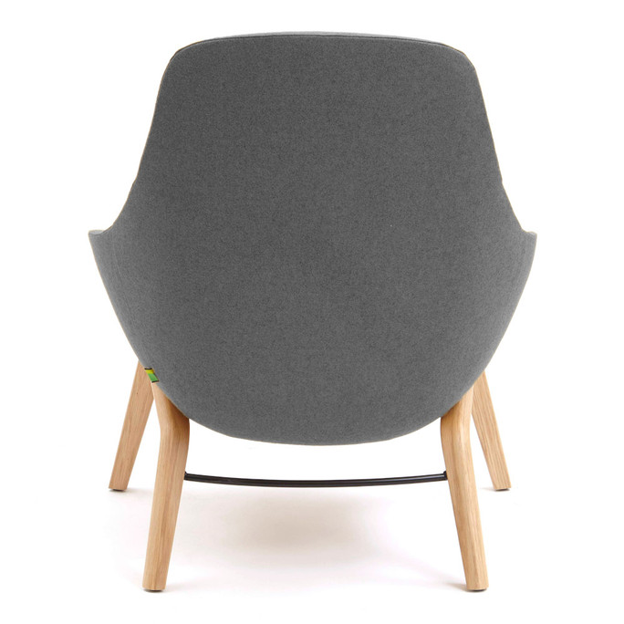 NaughtOne Always Lounge Chair | Wood Base