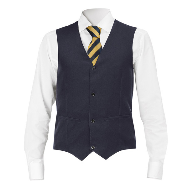 Gilet Uomo In Cotone Bordeaux HISDERN – Taglio Regolare, Elegante Per Lavoro, Matrimonio E Cerimonie, Regolabile Sul Retro