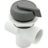  Waterway 1" Vertical Top Access Divertor Valve, Black-Grey-White 2 