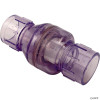  Spring Check Valve 1.5"SxS Clear 1/2lb (1011C15) Flo Control 
