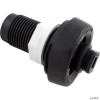  Spa Drain/Fill Valve, 1"s, Black 