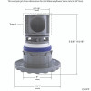  Power Series Pulsator Spa Jet Internal, Gray 