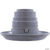  4 1/8" CMP Spa Jet Insert - Directional, 5 Scallop, Gray 