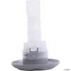  2" Face Cyclone Euro Spa Jet - Fixed Nozzle, Emerald Cut, White-Gray 