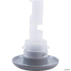  2" Face Cyclone Euro Jet Fixed Nozzle, Smooth Finish, White-Gray 
