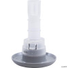  2" Face Cyclone Euro Jet Fixed Nozzle, Smooth Finish, White-Gray 
